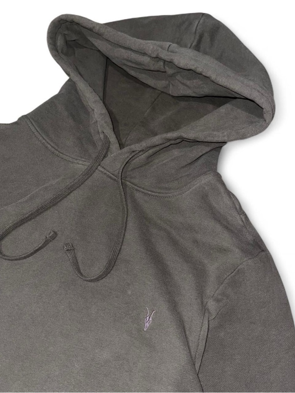 Allsaints Raven OTH Pullover Heavyweight Hoodie Pullover Cotton
